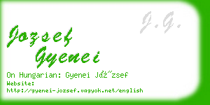 jozsef gyenei business card